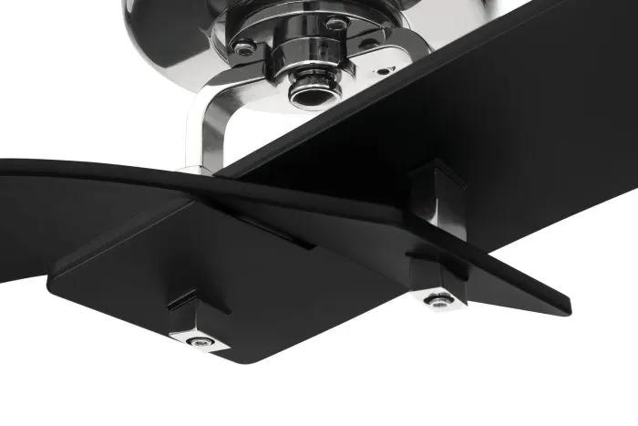 flat black / polished nickel ceiling fans