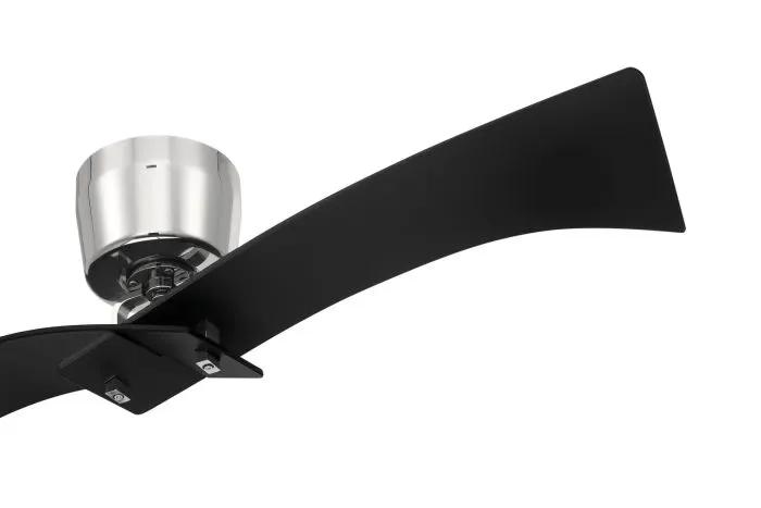 flat black / polished nickel ceiling fans