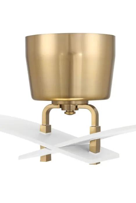white/satin brass ceiling fans