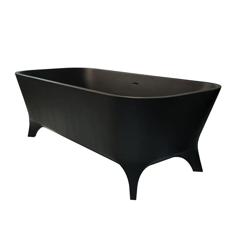 Lacava Giulia 70 7/8" Free-Standing Soaking Bathtub Made Of White Solid Surface with an Overflow by Lacava