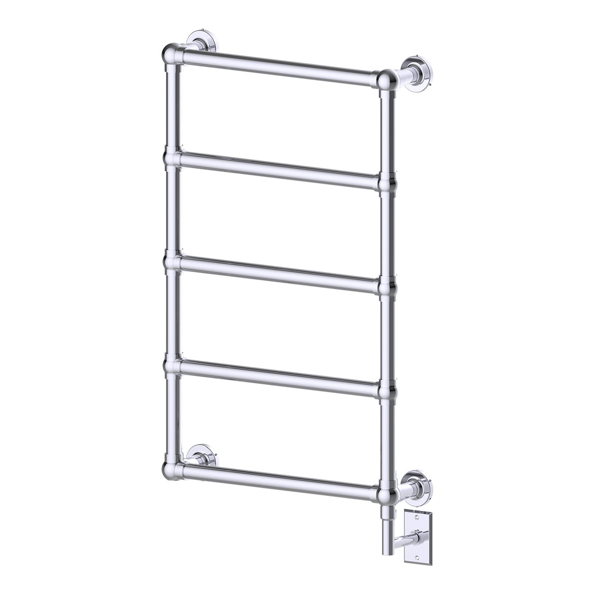 polished chrome towel warmer