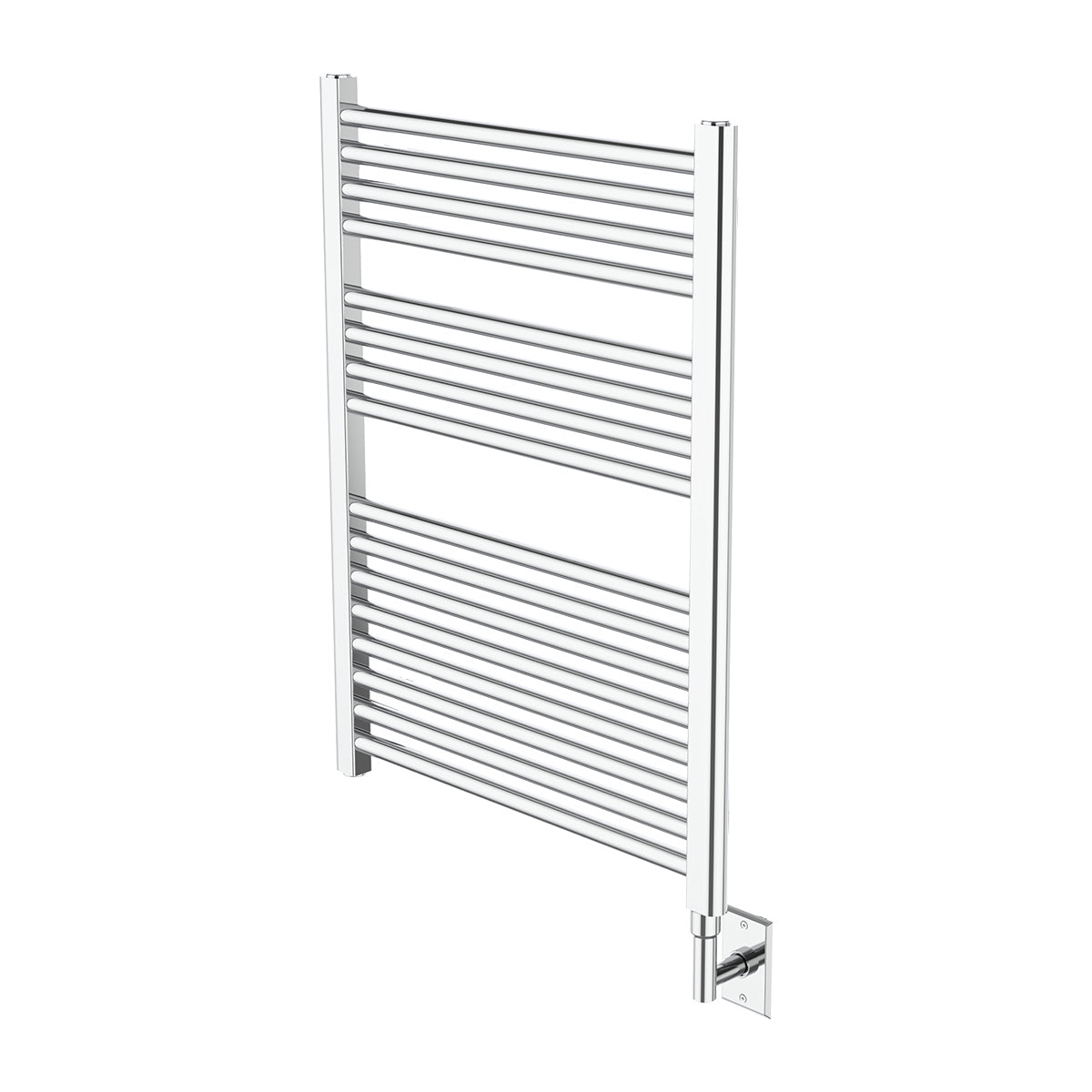 polished chrome towel warmer
