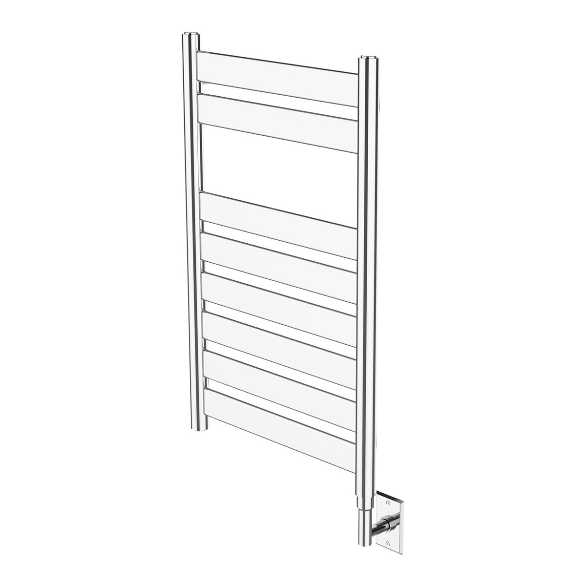 polished chrome towel warmer