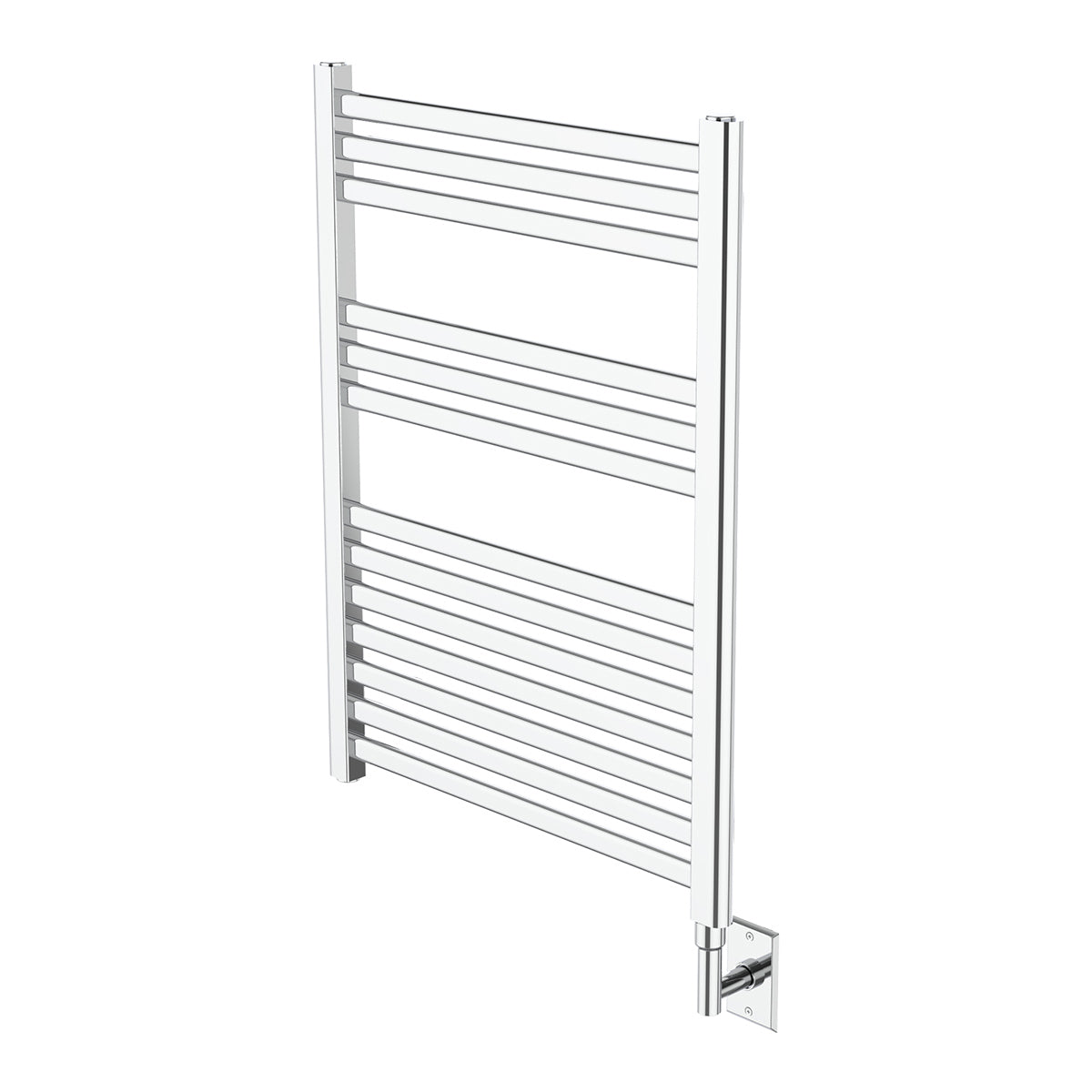 polished chrome towel warmer