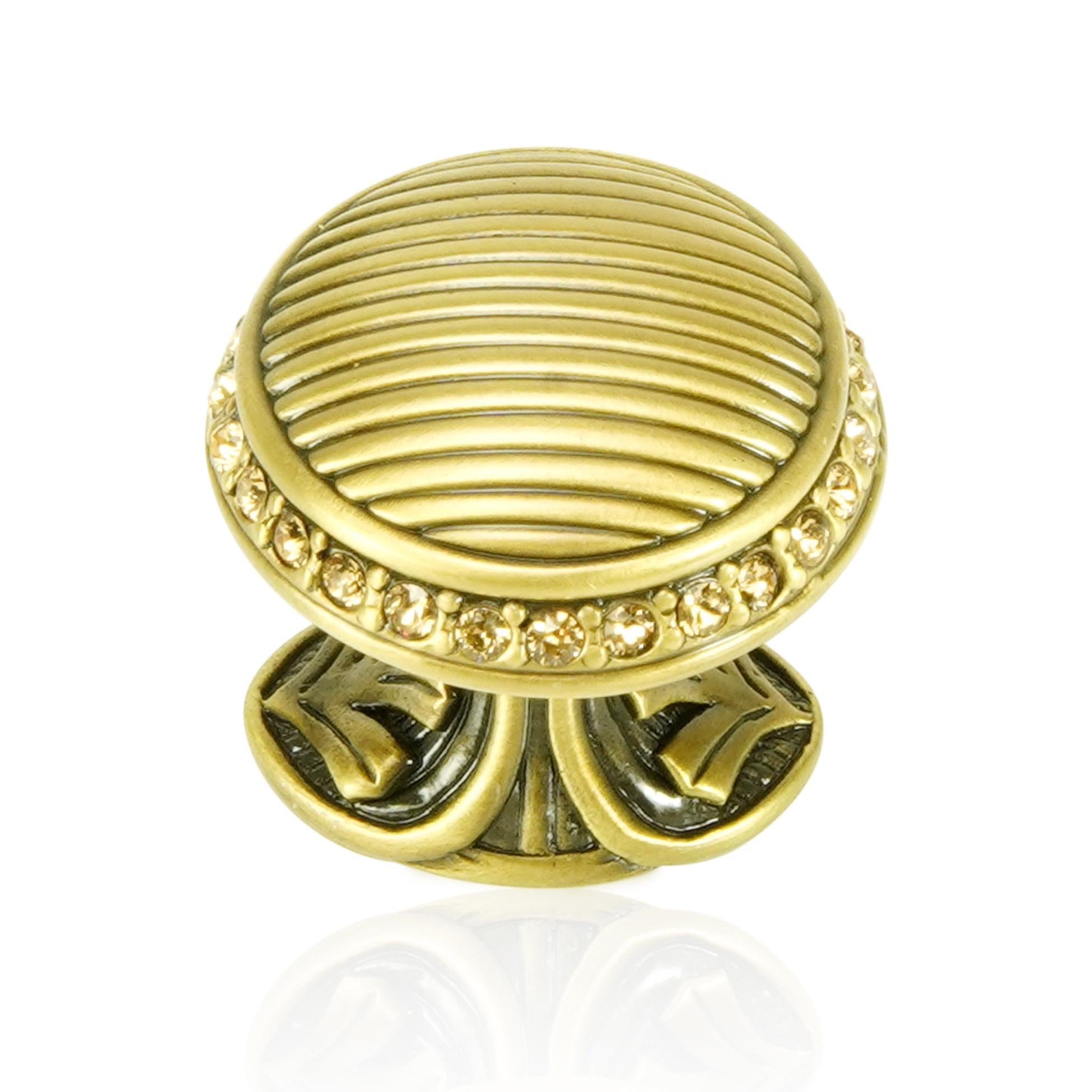 burnish brass knob