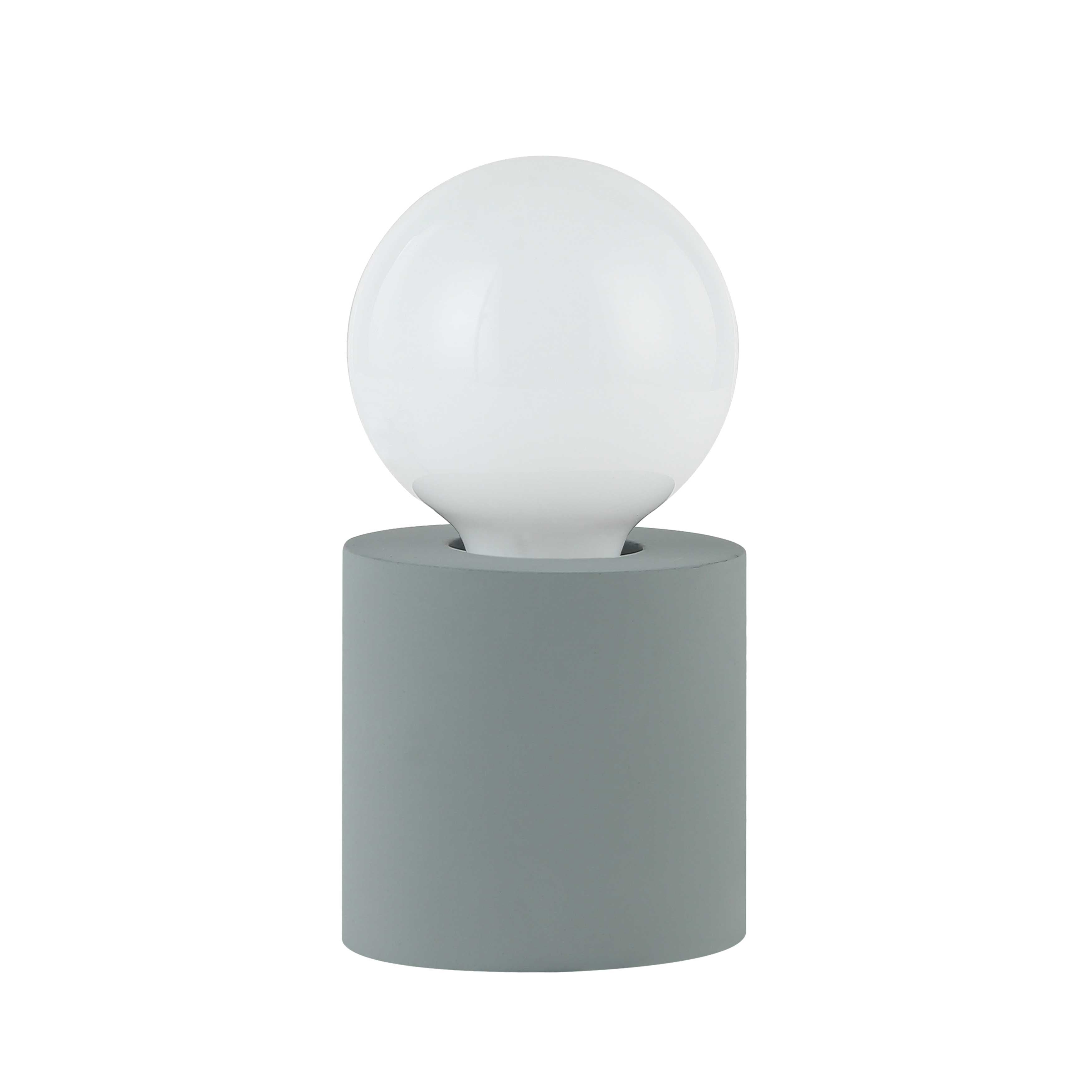 grey table lamp