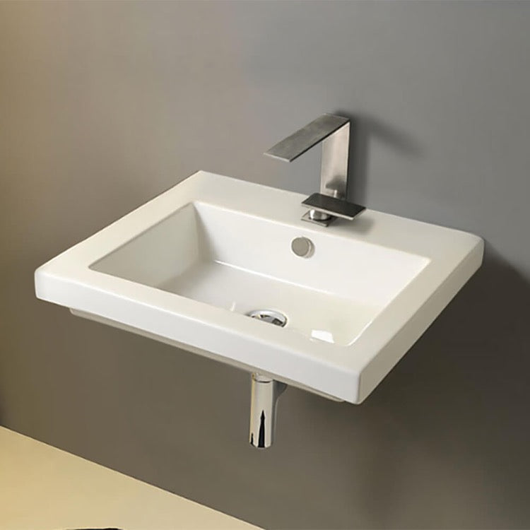 white bathroom sink