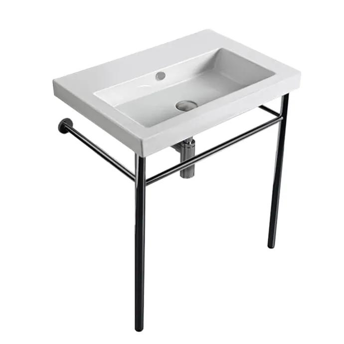 white bathroom sink