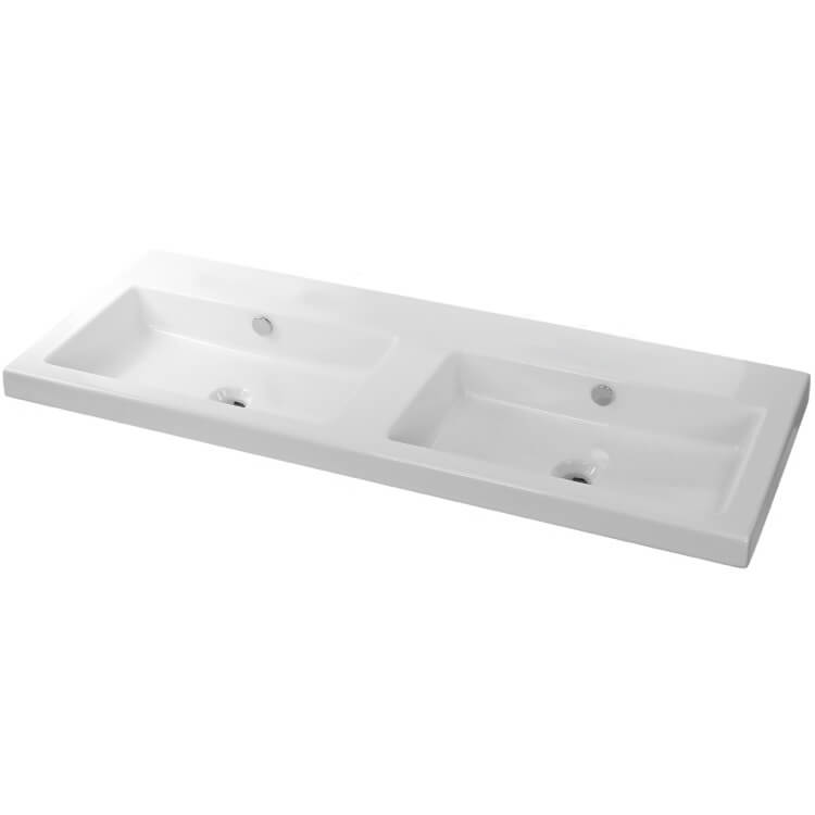 white bathroom sink