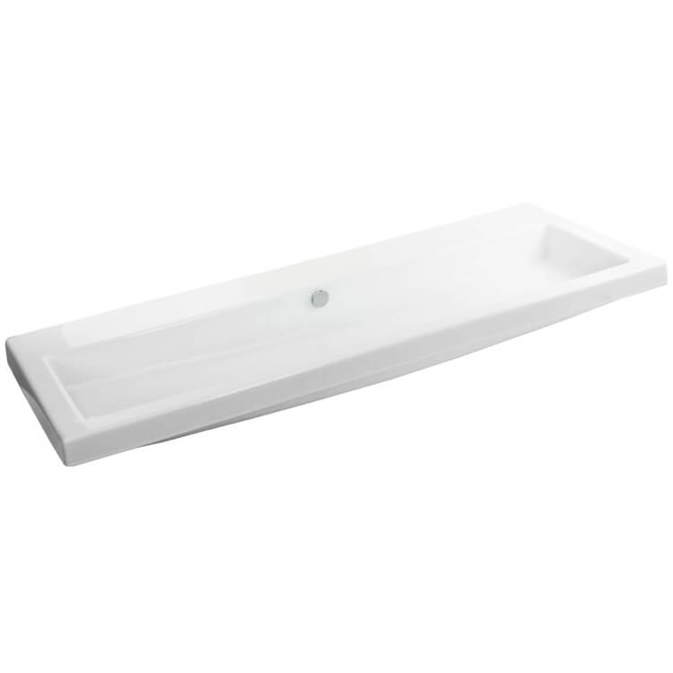 white bathroom sink