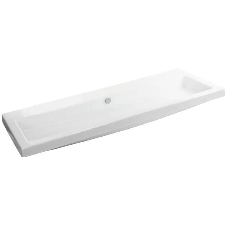 white bathroom sink