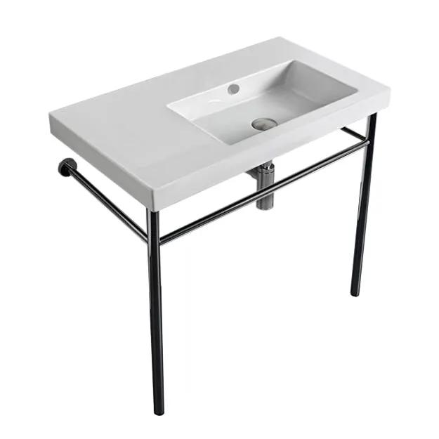 white bathroom sink