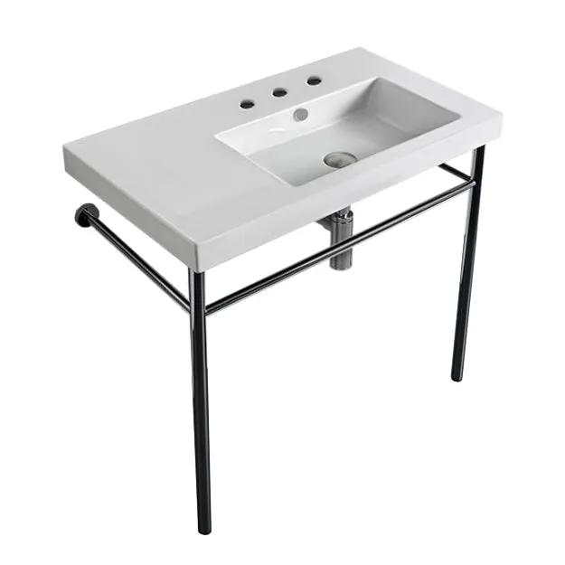 Nameeks Tecla 31-1/2" Ceramic Bathroom Sink for Console Installation - Includes Overflow by Nameeks