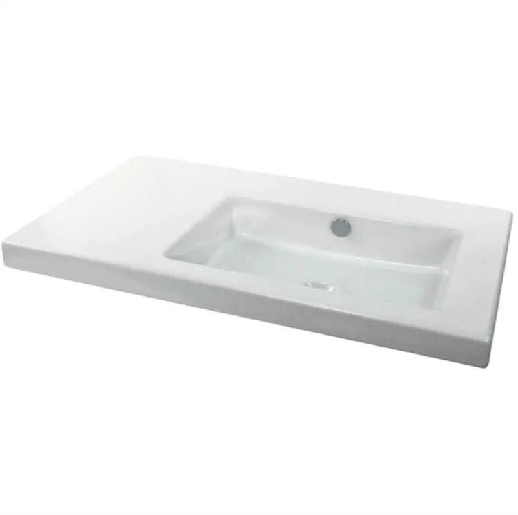 white bathroom sink