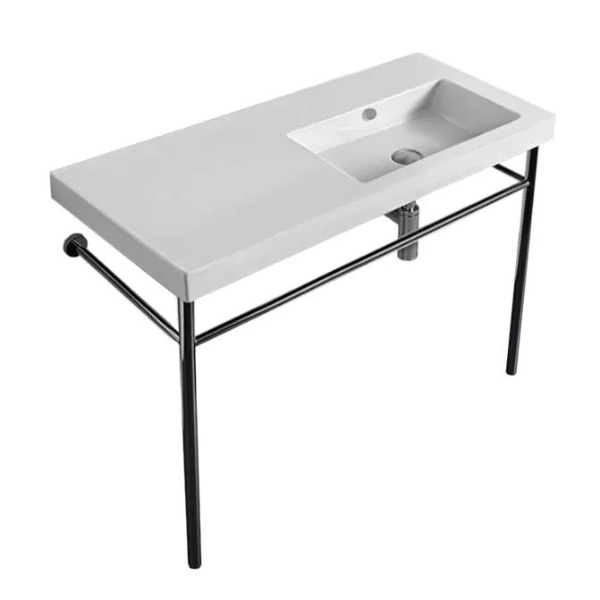 white bathroom sink