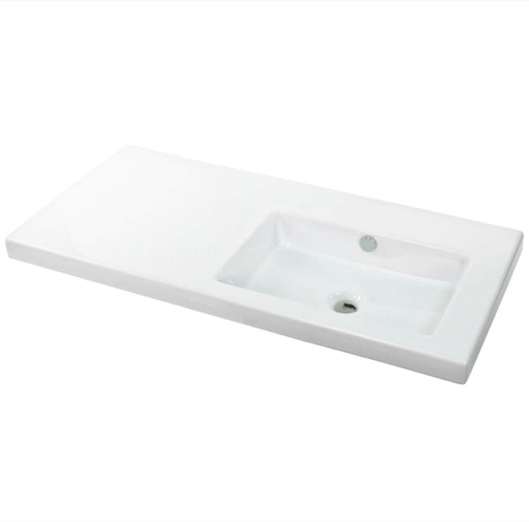 white bathroom sink