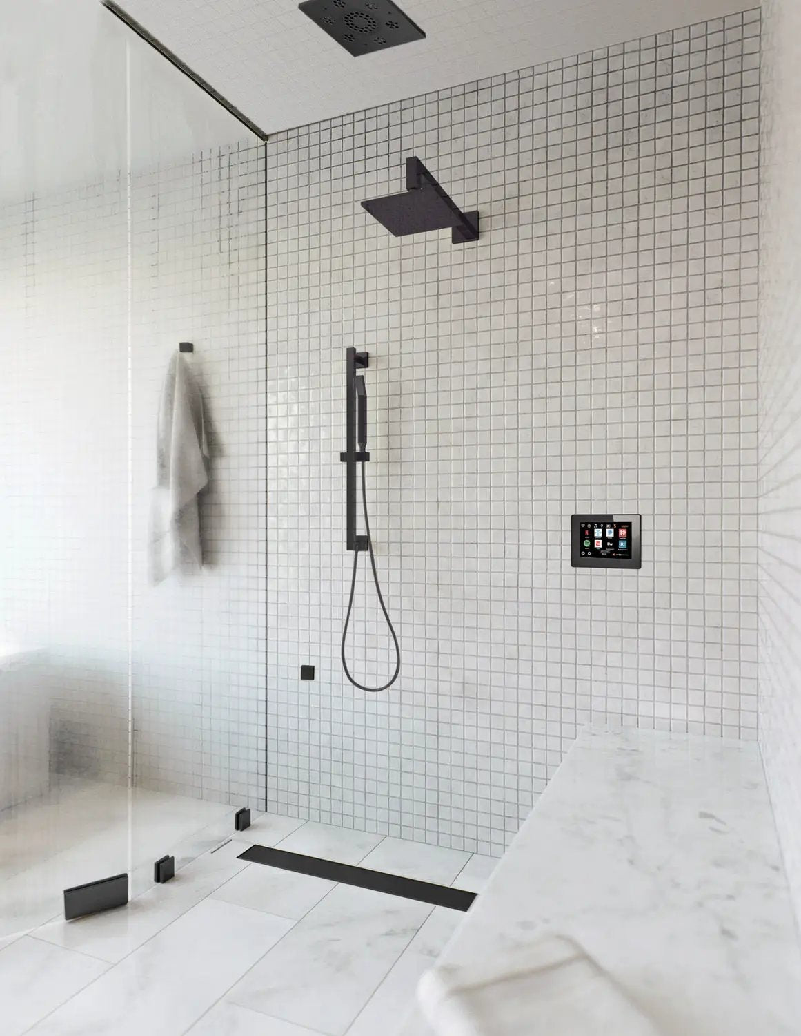 polished chrome shower package