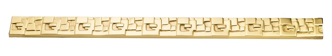 satin brass pull