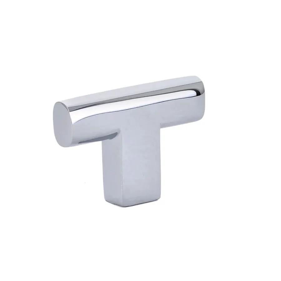 polished chrome cabinet knob