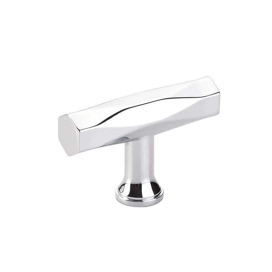 polished chrome cabinet t-knob