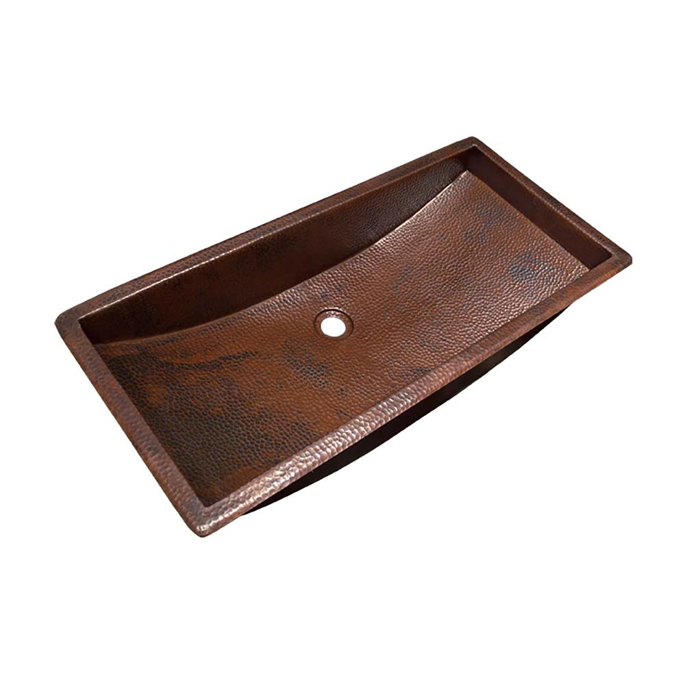 antique copper bathroom sink