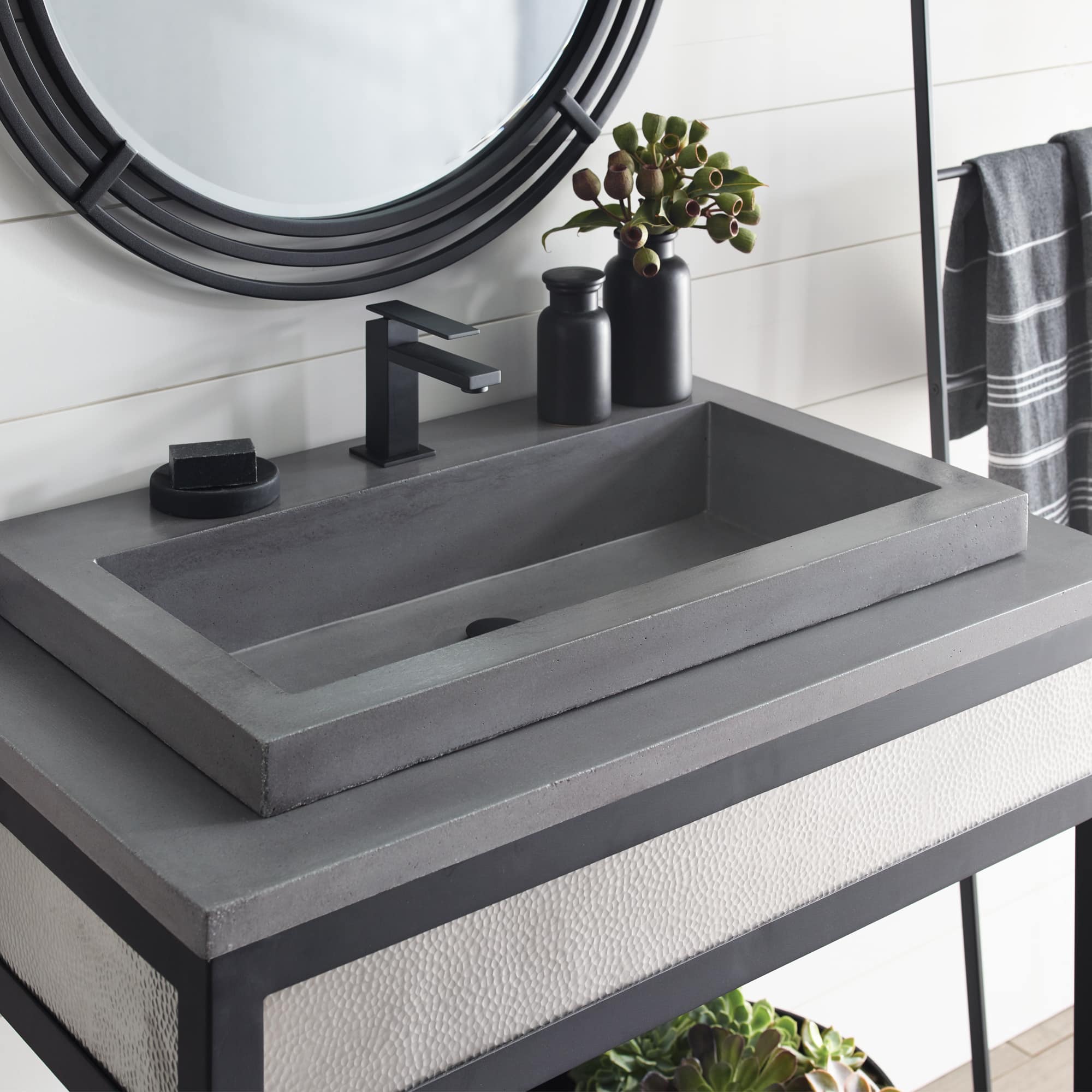 slate bathroom sink