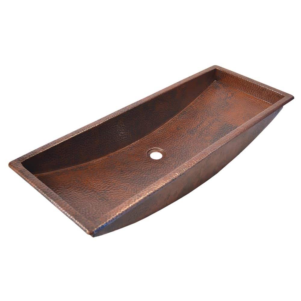 antique copper bathroom sink