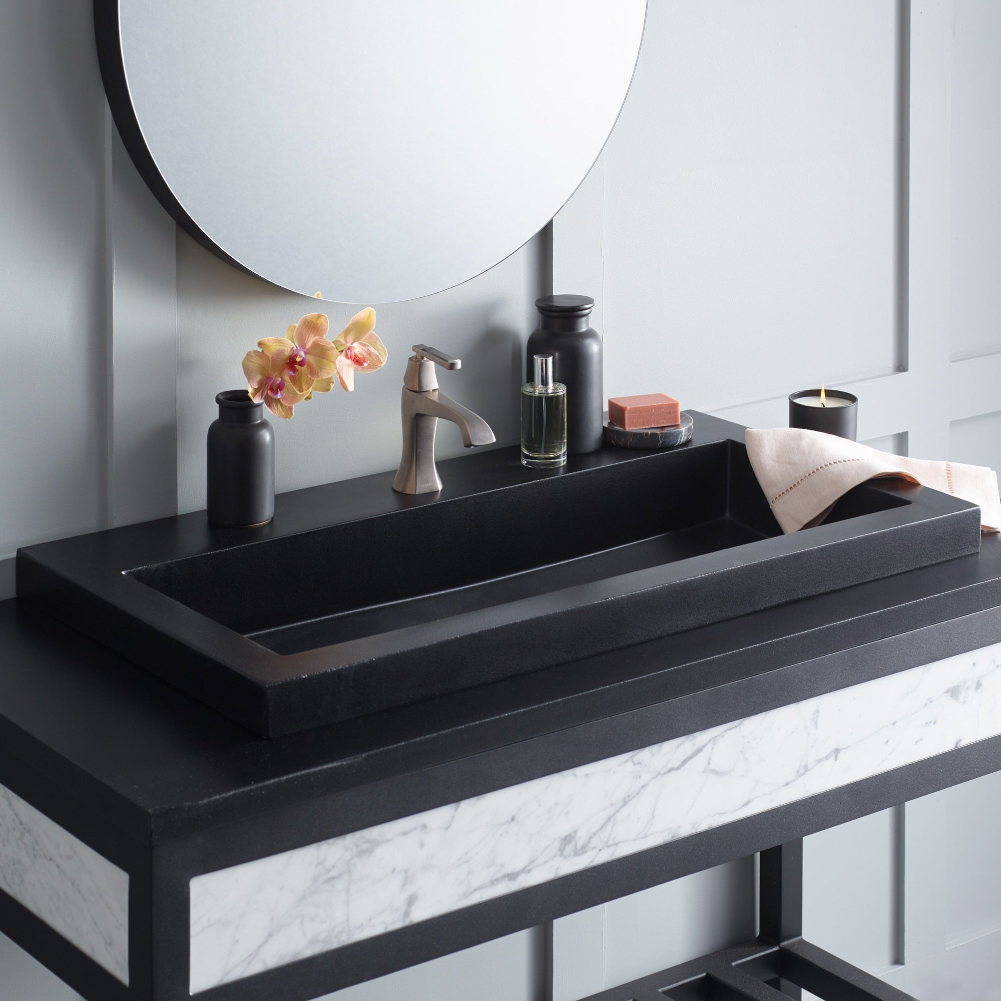 charcoal bathroom sink