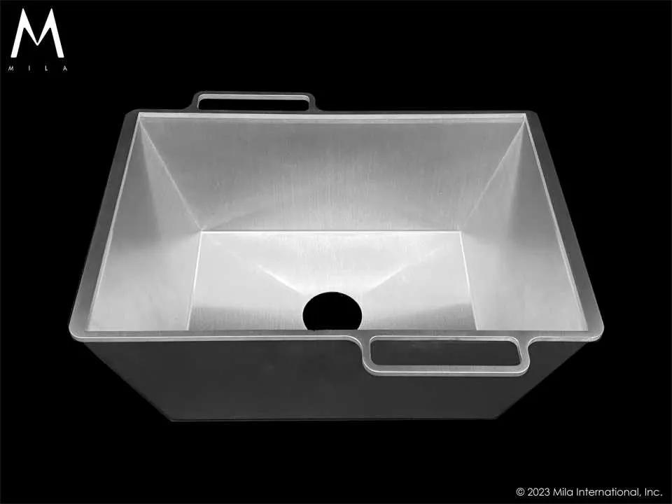 satin brushed ss kitchen sink