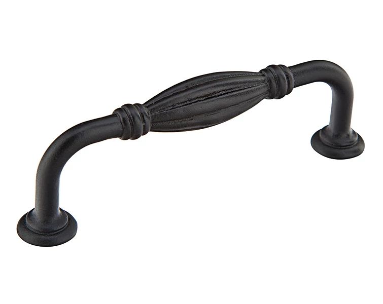 flat black bronze cabinet pull