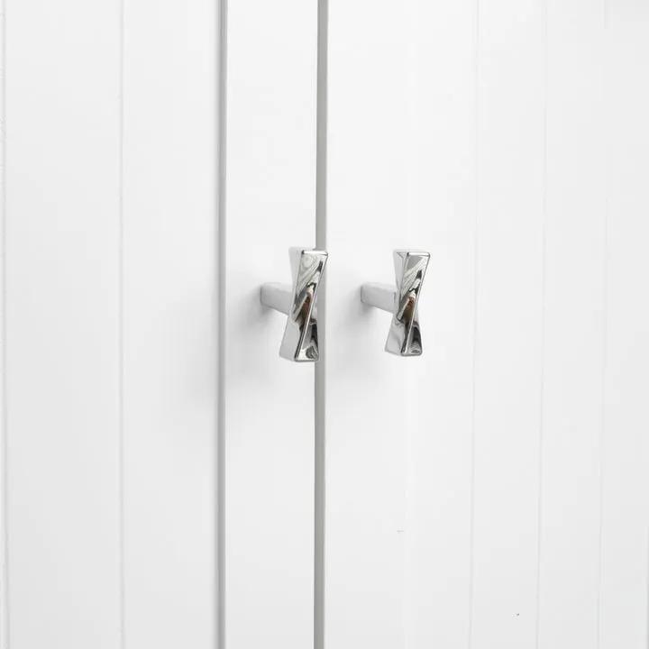 polished chrome knob