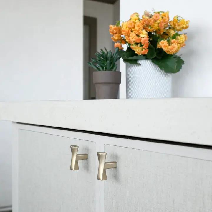 satin brass knob