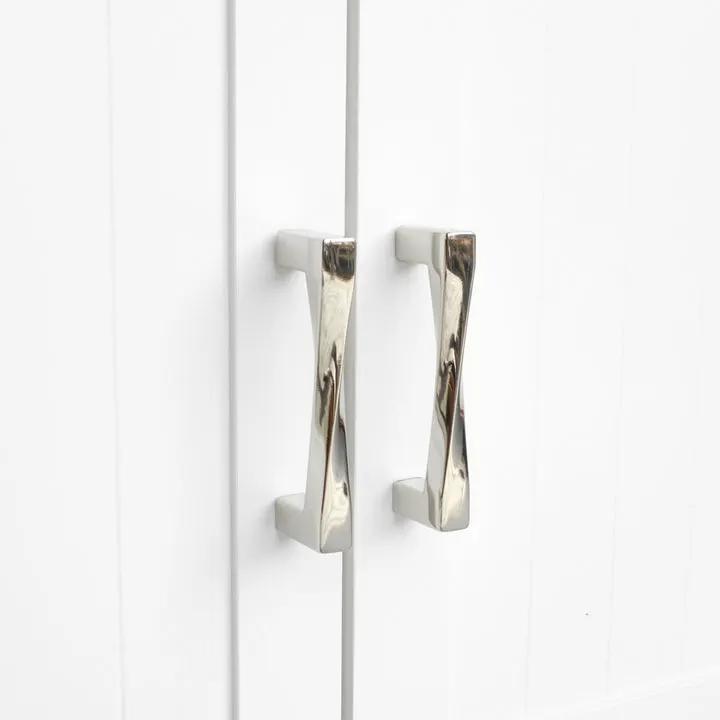 polished nickel pull