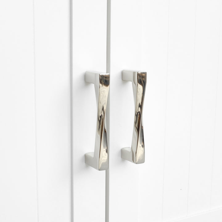 polished nickel pull