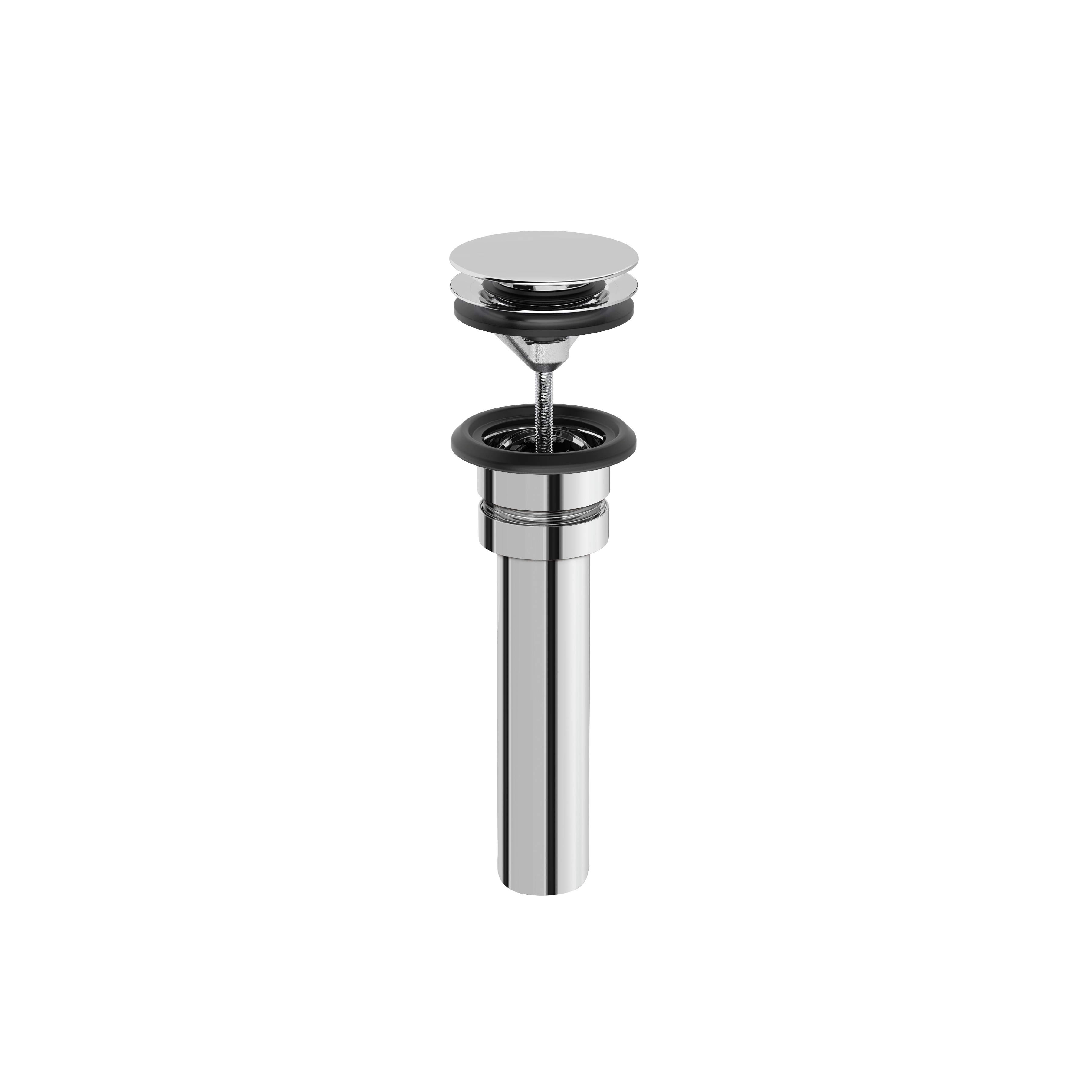 polished chrome drain