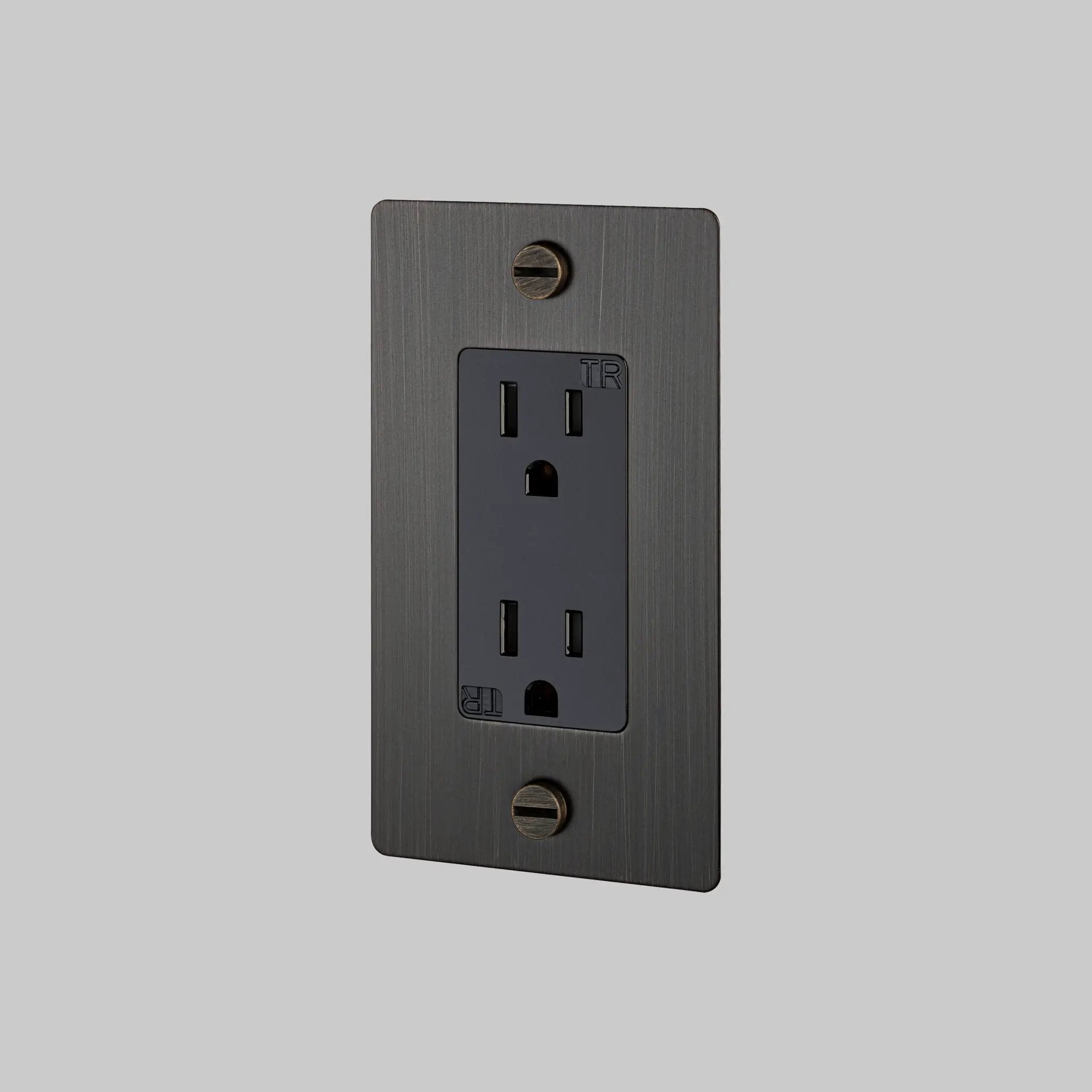 Buster + Punch 1G Duplex Outlet without Logo by Buster + Punch