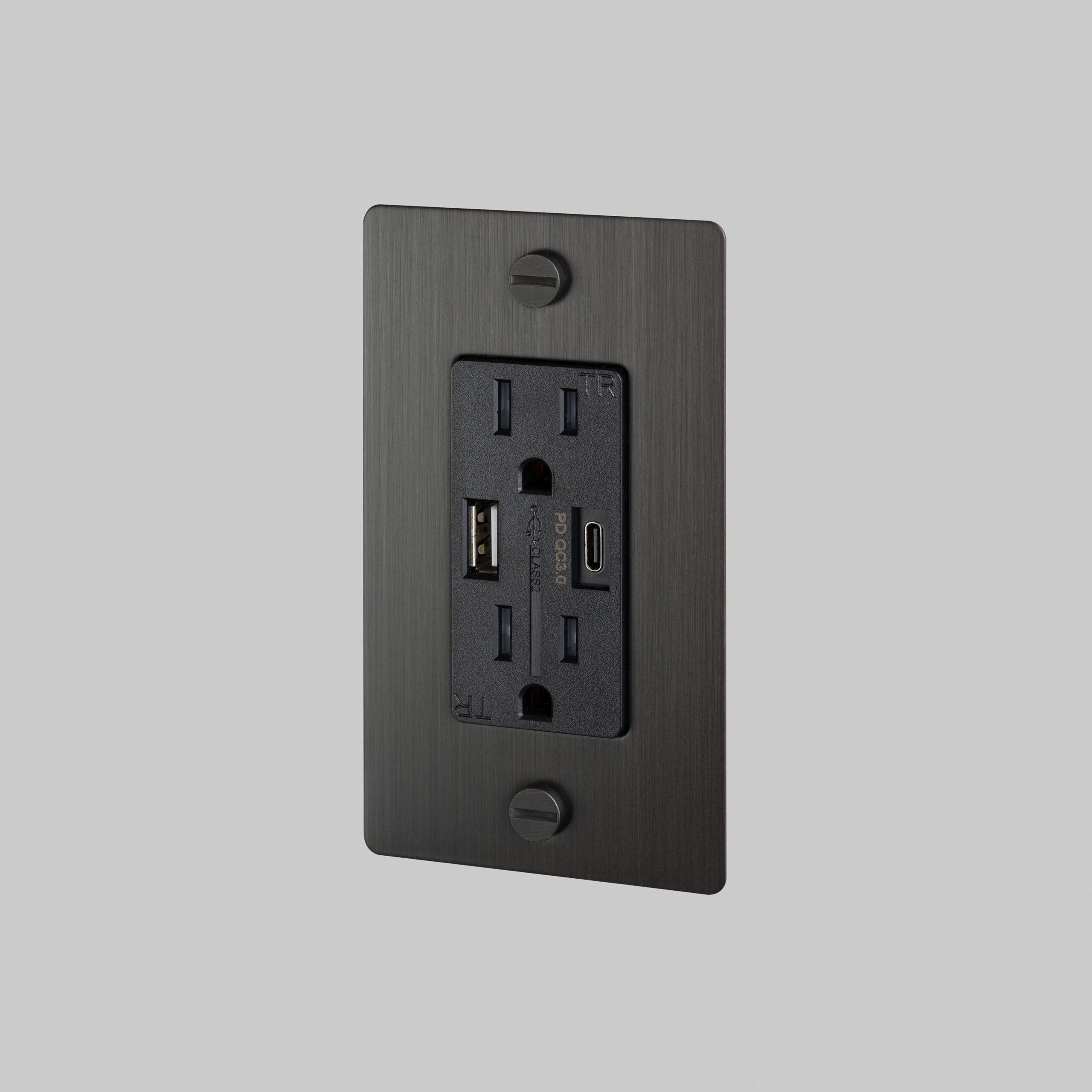 Buster + Punch 1G USB-A + C Charger Combination Duplex Outlet without Logo