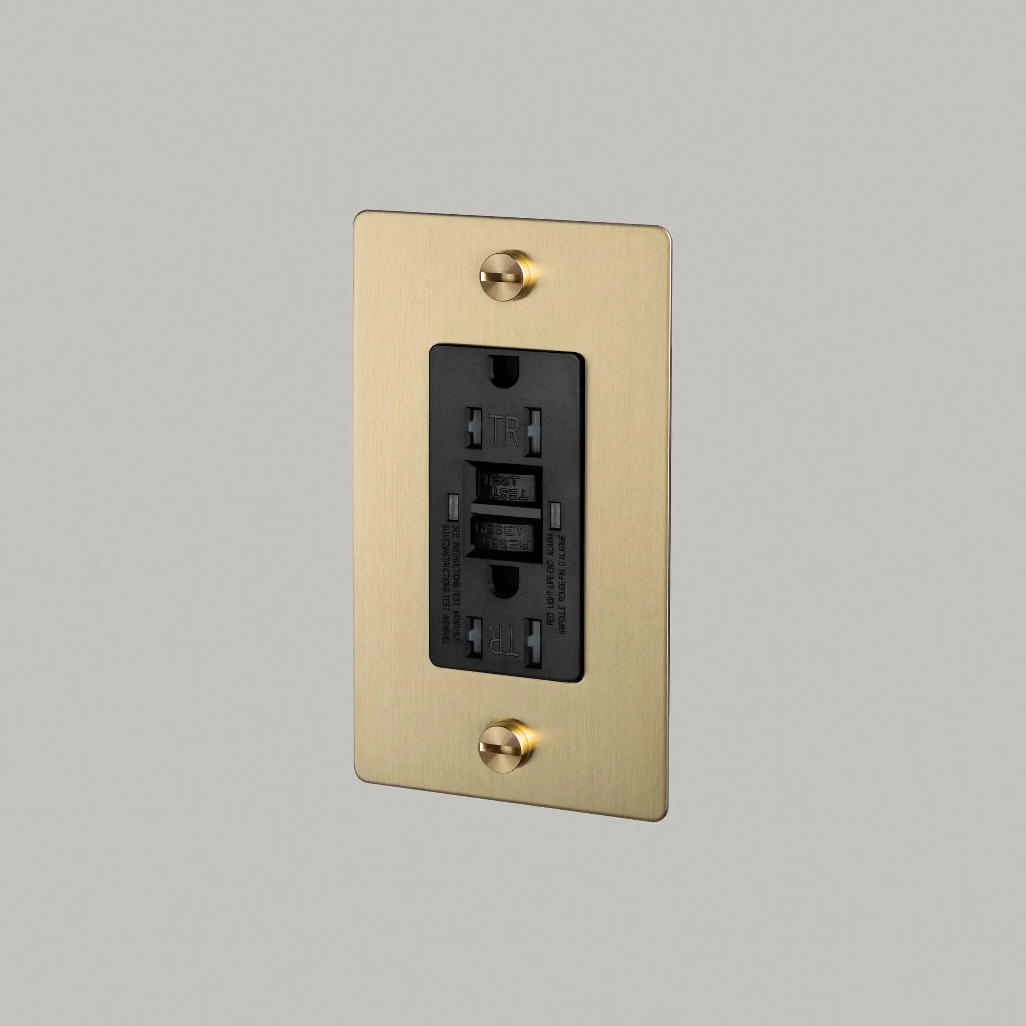 Buster + Punch 1G Duplex GFCI Outlet with Logo by Buster + Punch