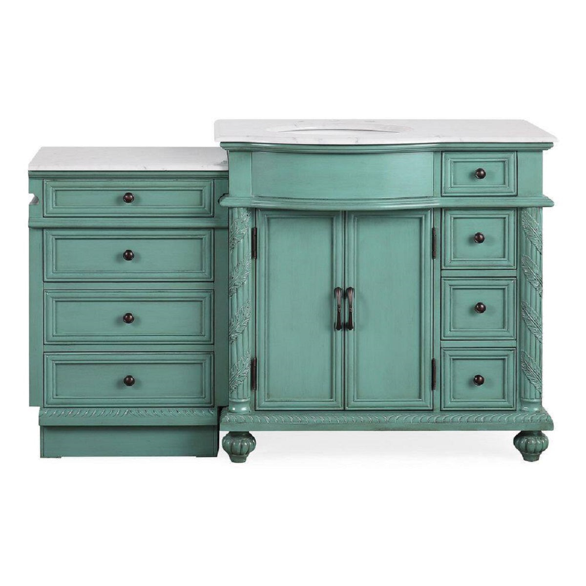 vintage green vanity