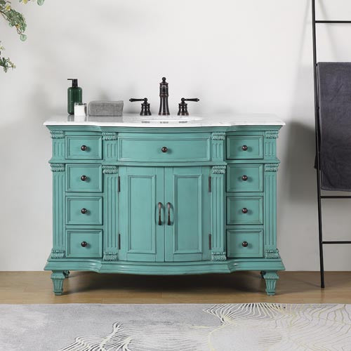 retro green vanity