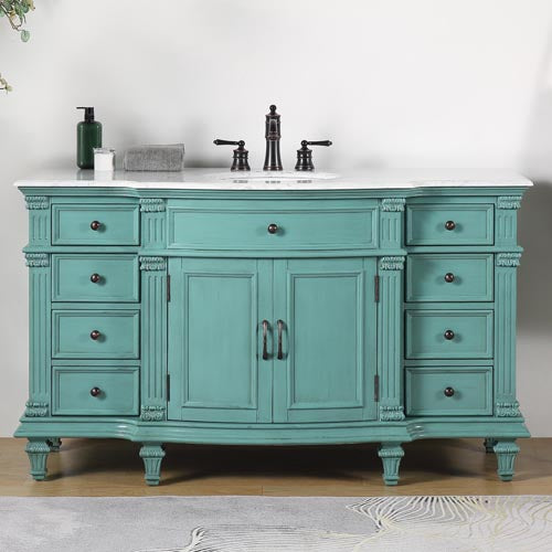 retro green vanity