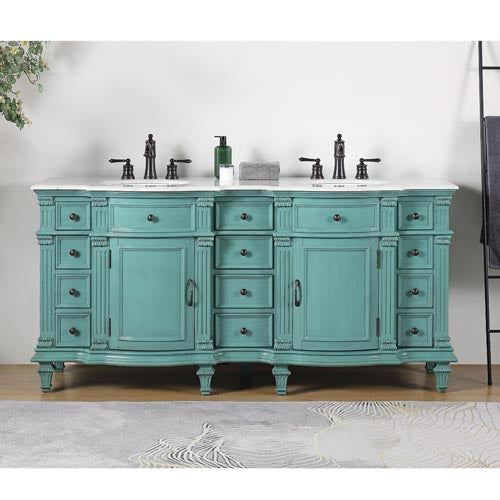 retro green vanity