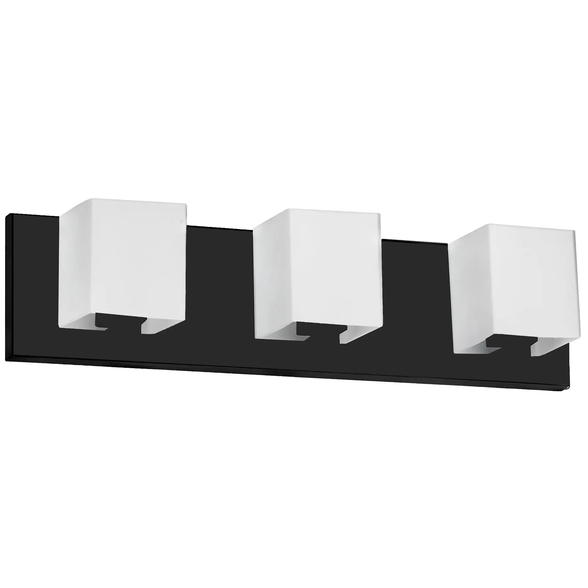 Dainolite 3 Light Halogen Vanity with White Glass by Dainolite