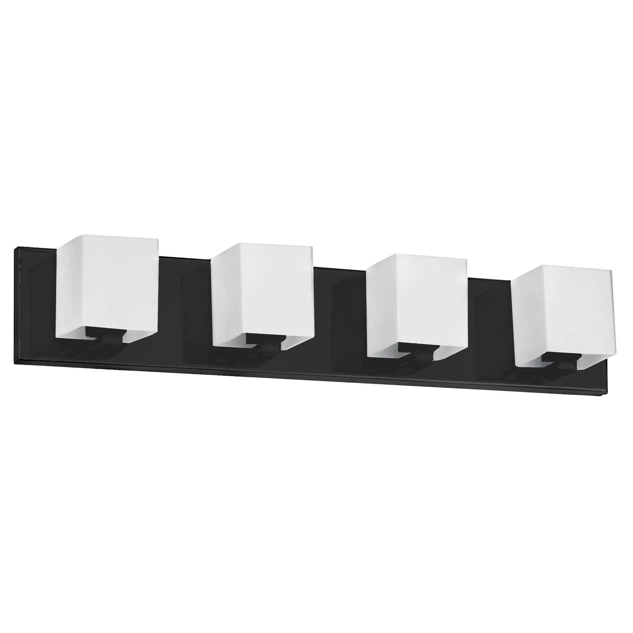 Dainolite 4 Light Halogen Vanity with White Glass by Dainolite