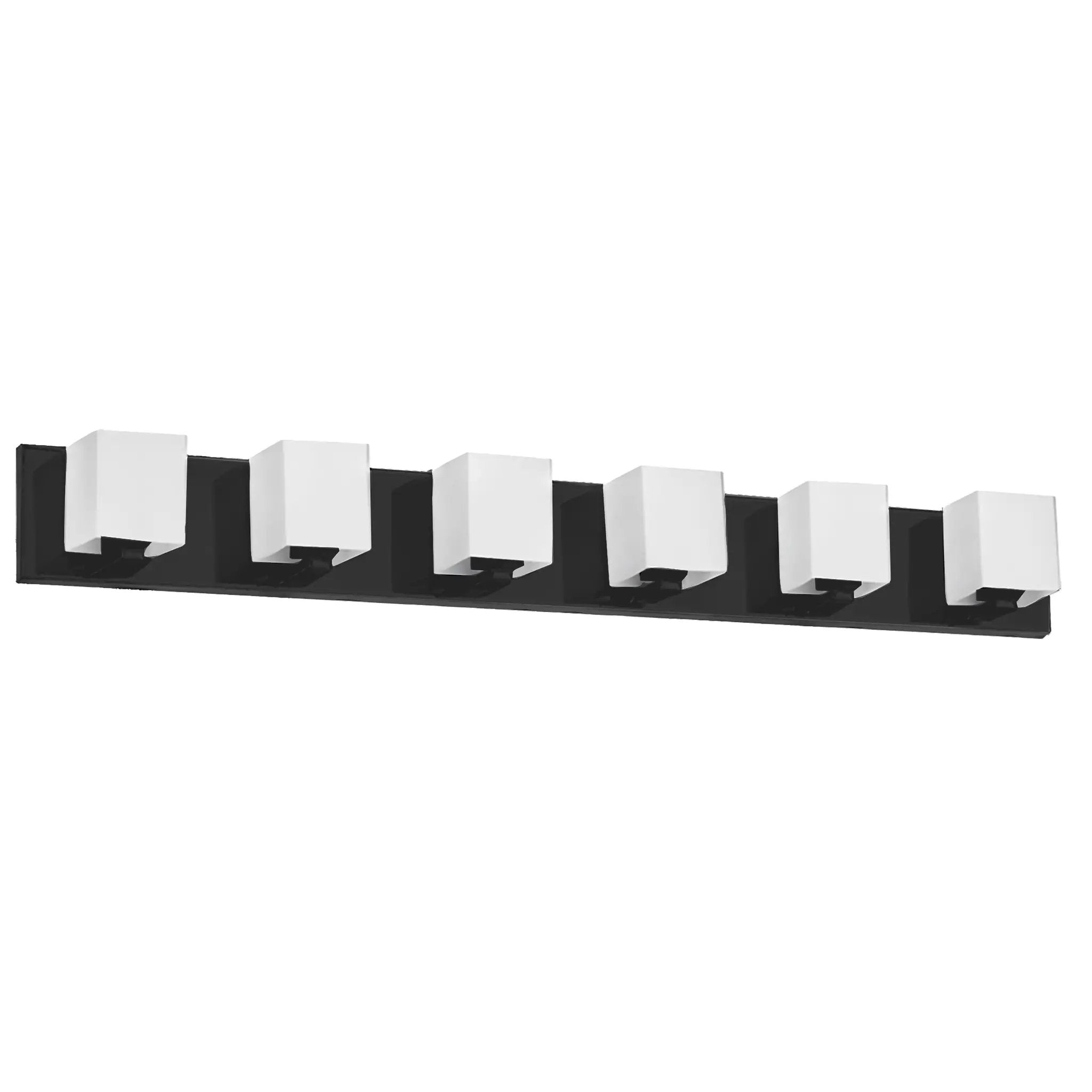 Dainolite 6 Light Halogen Vanity with White Glass by Dainolite
