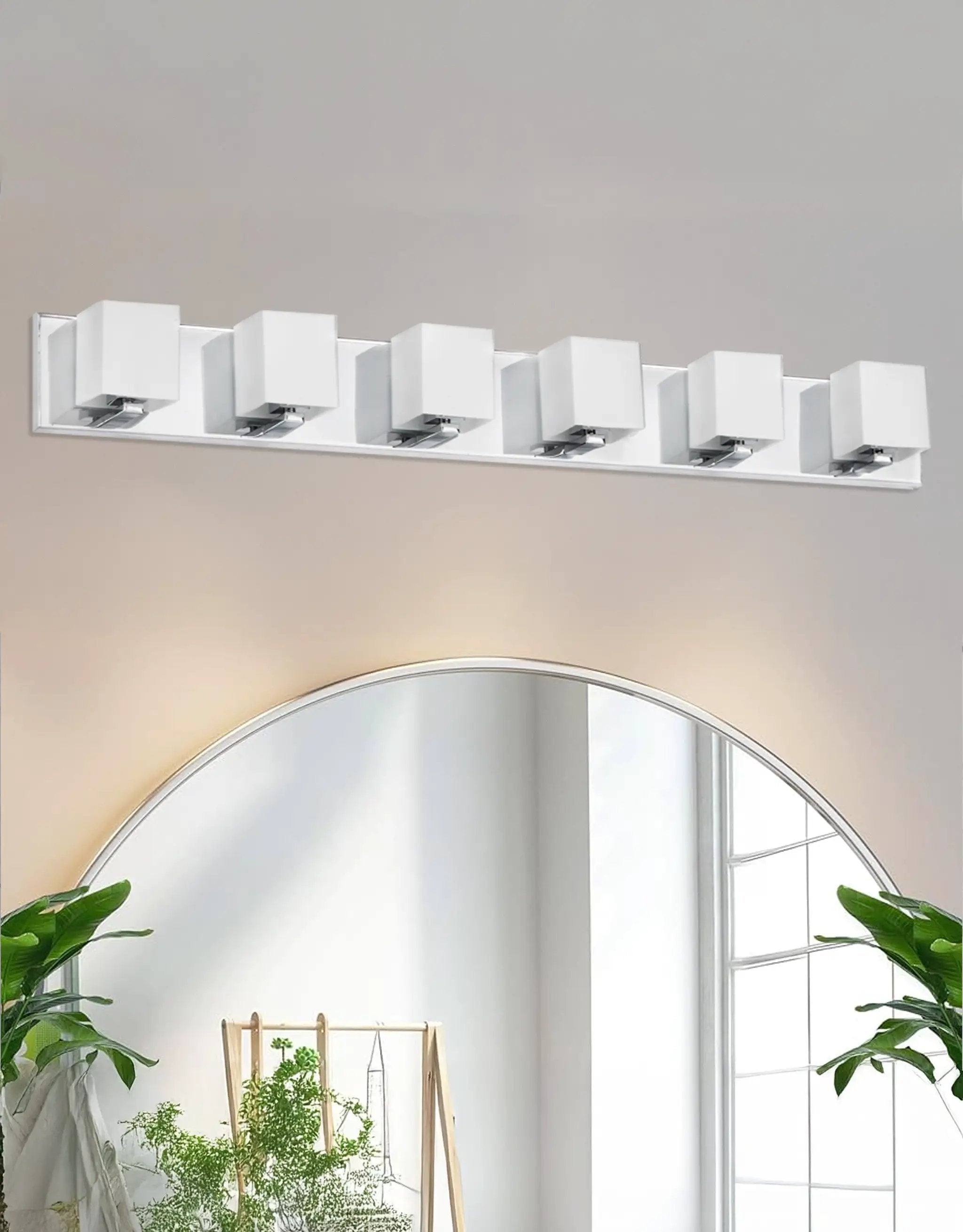 polished chrome wall mount