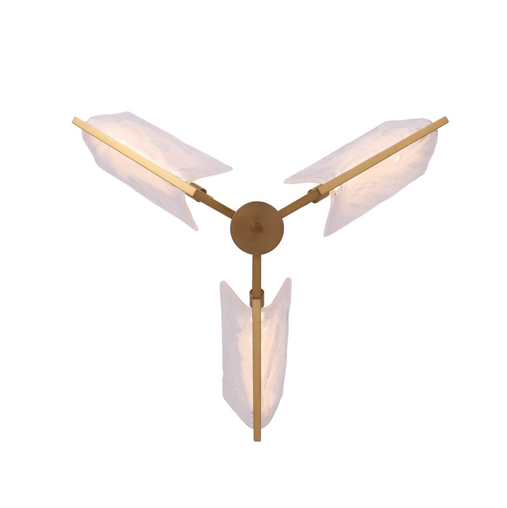 satin brass chandeliers