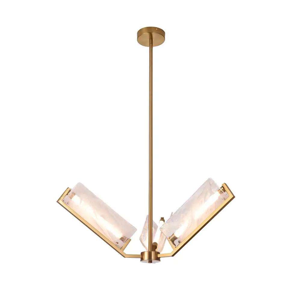 satin brass chandeliers