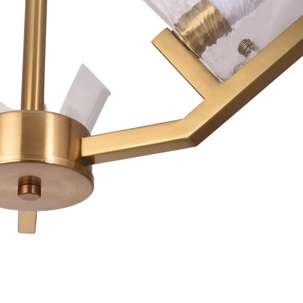 satin brass chandeliers