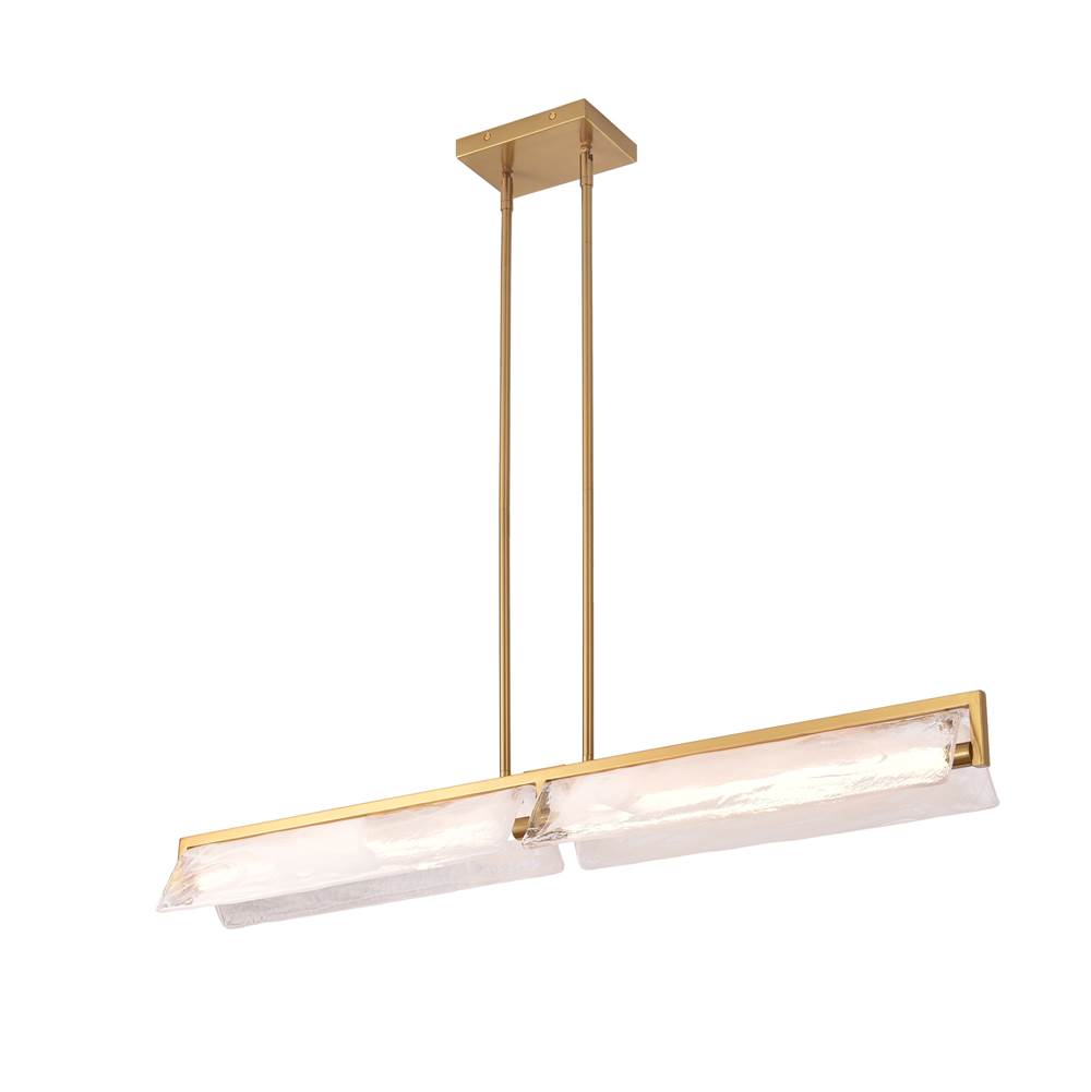 satin brass chandeliers